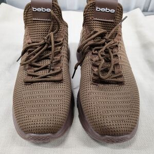 bebe sport women's Analia beaded mesh sport sneaker - size 10 in brown